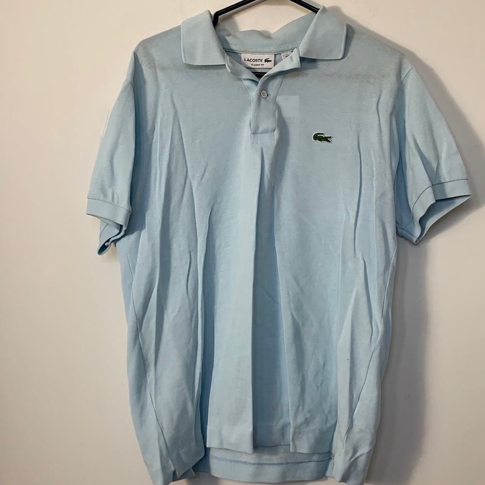 Lacoste classic fit blue polo